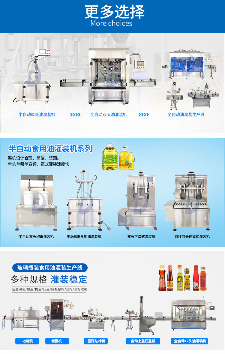 雙頭食用油灌裝生產線