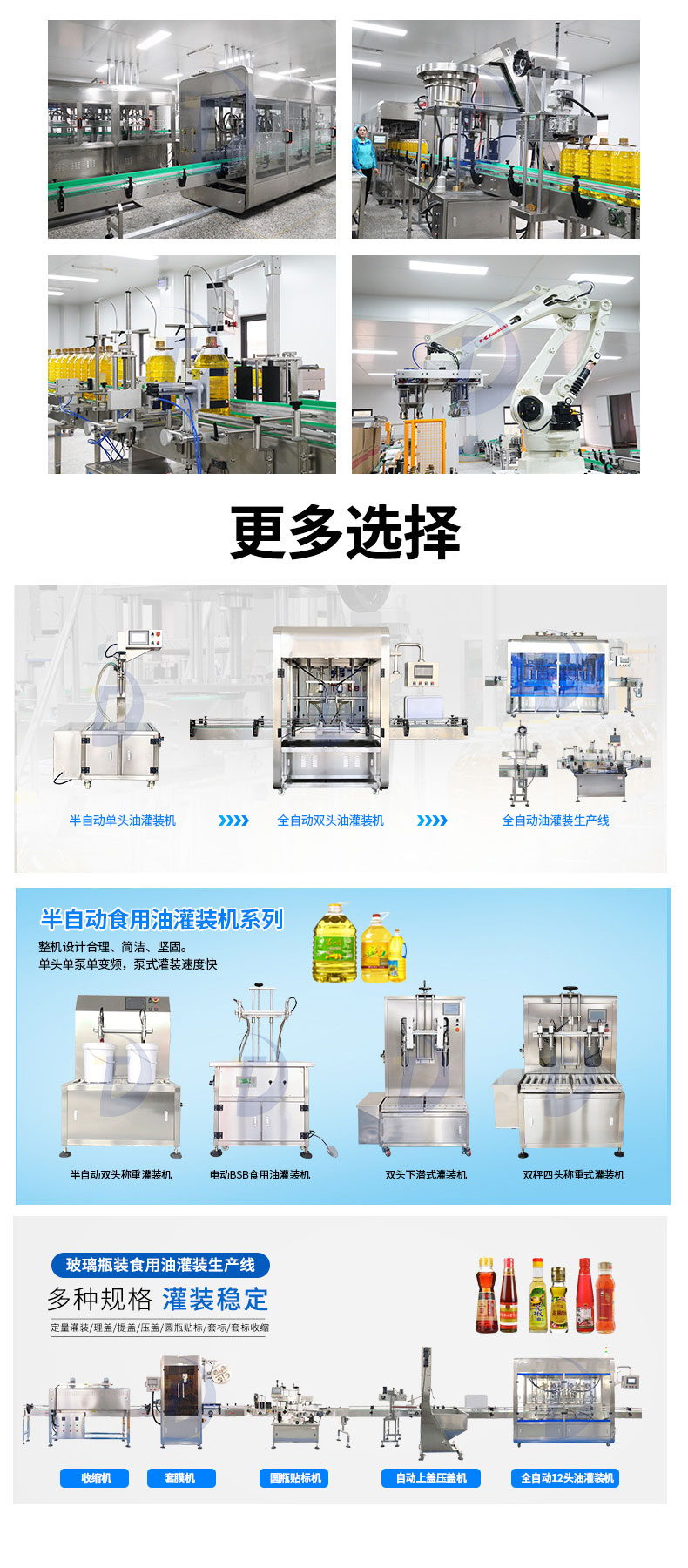 全自動(dòng)十二頭食用油灌裝機(jī)